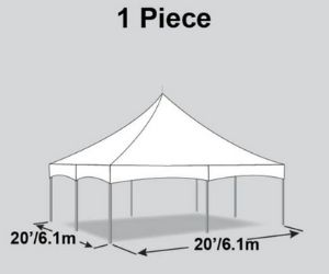 Perfect Shade Rentals - 1 piece tent rental