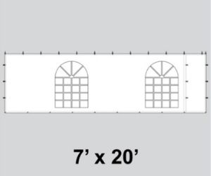 Perfect Shade Rentals - 7x20 Tent Rental Exterior